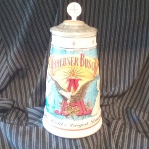 1996 Anheuser-Busch Collector’s Club Lidded Stein